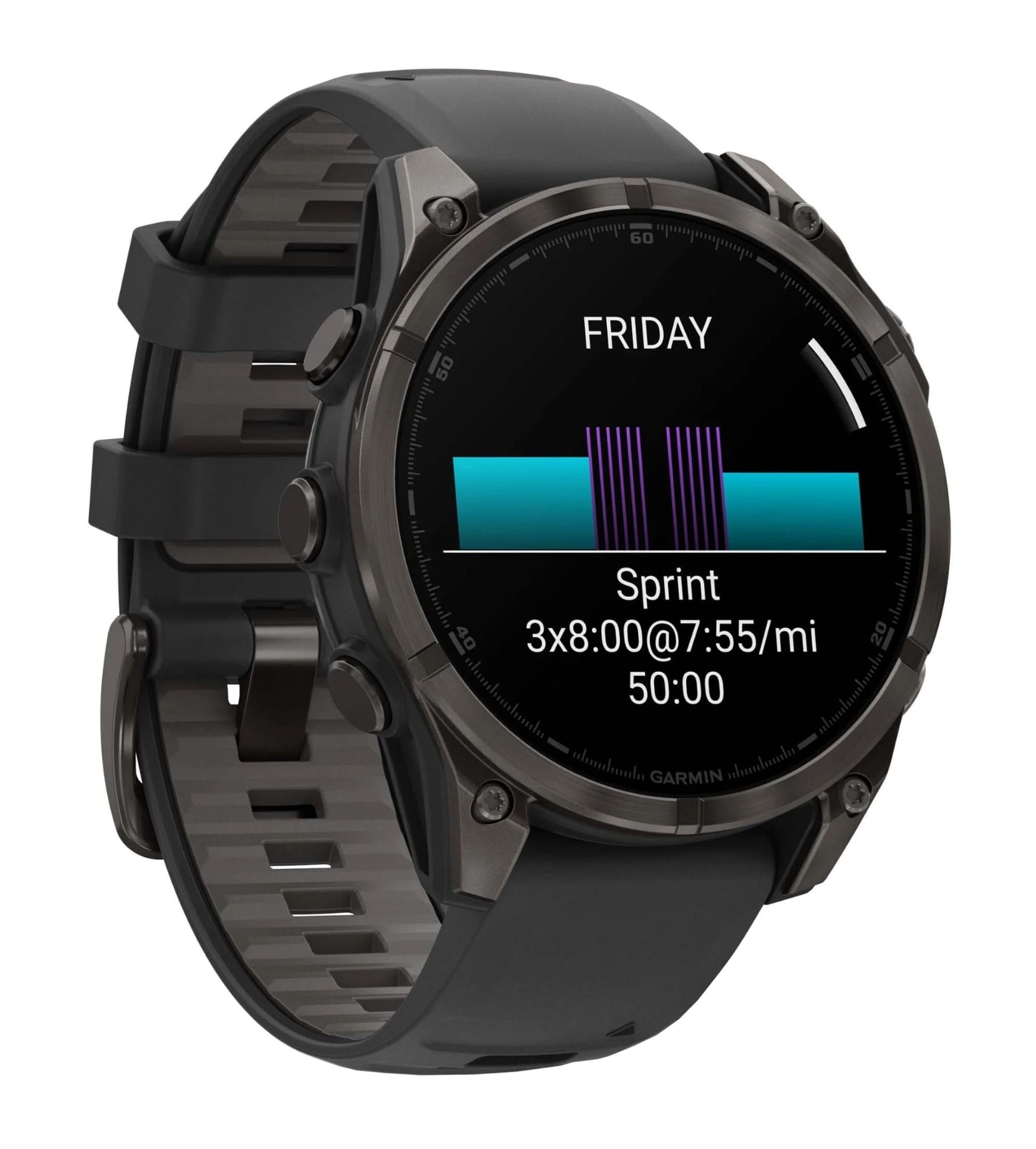 Умные часы Garmin Fenix 8, 47мм, AMOLED Sapphire Carbon Gray DLC Titanium with Black Silicone Band Умные часы Garmin Fenix 8, 47мм, AMOLED Sapphire Carbon Gray DLC Titanium with Black Silicone Band