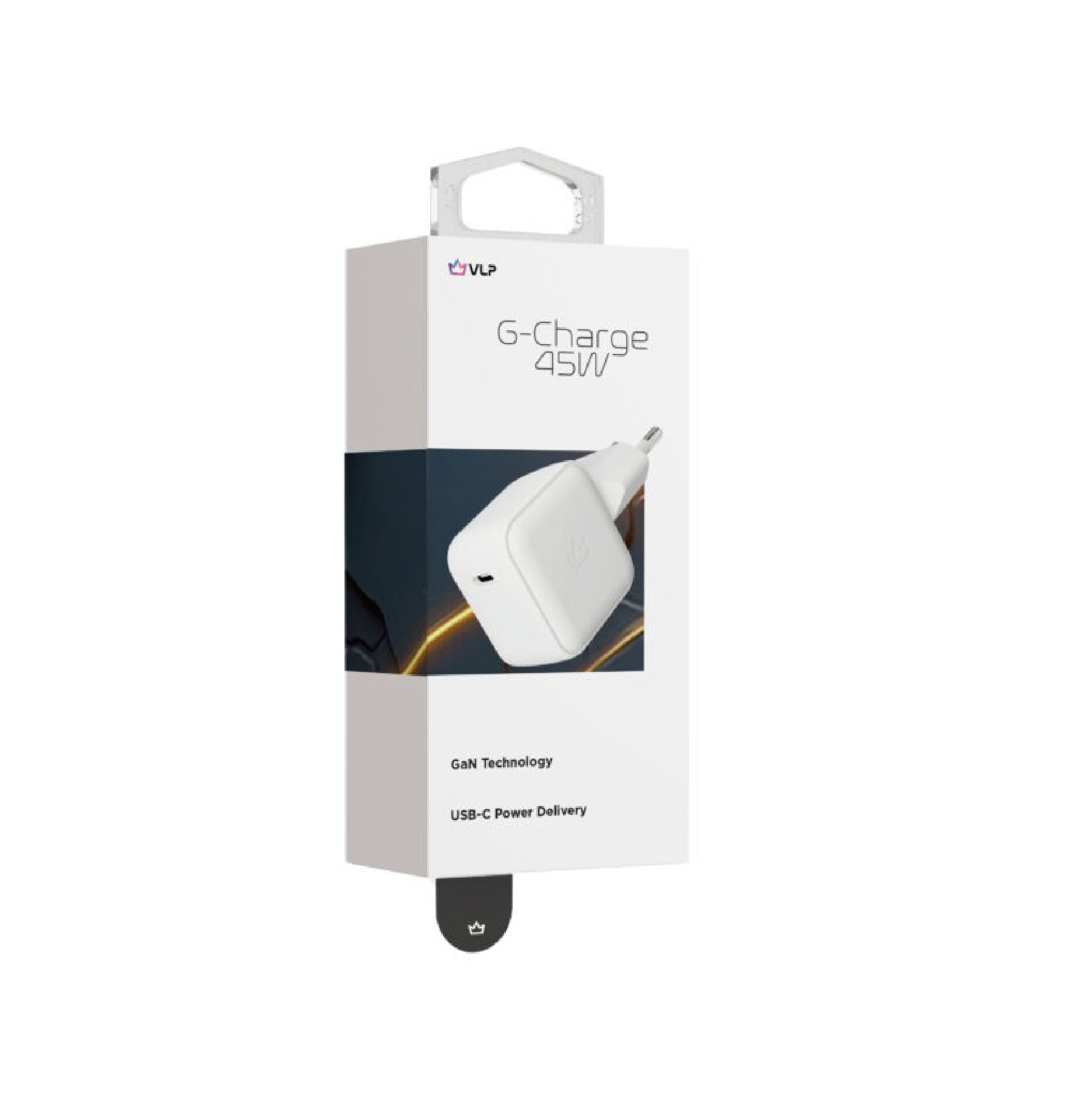 Сетевое зарядное устройство "vlp" G-Charge 45W USB-C, PD, QC, белый