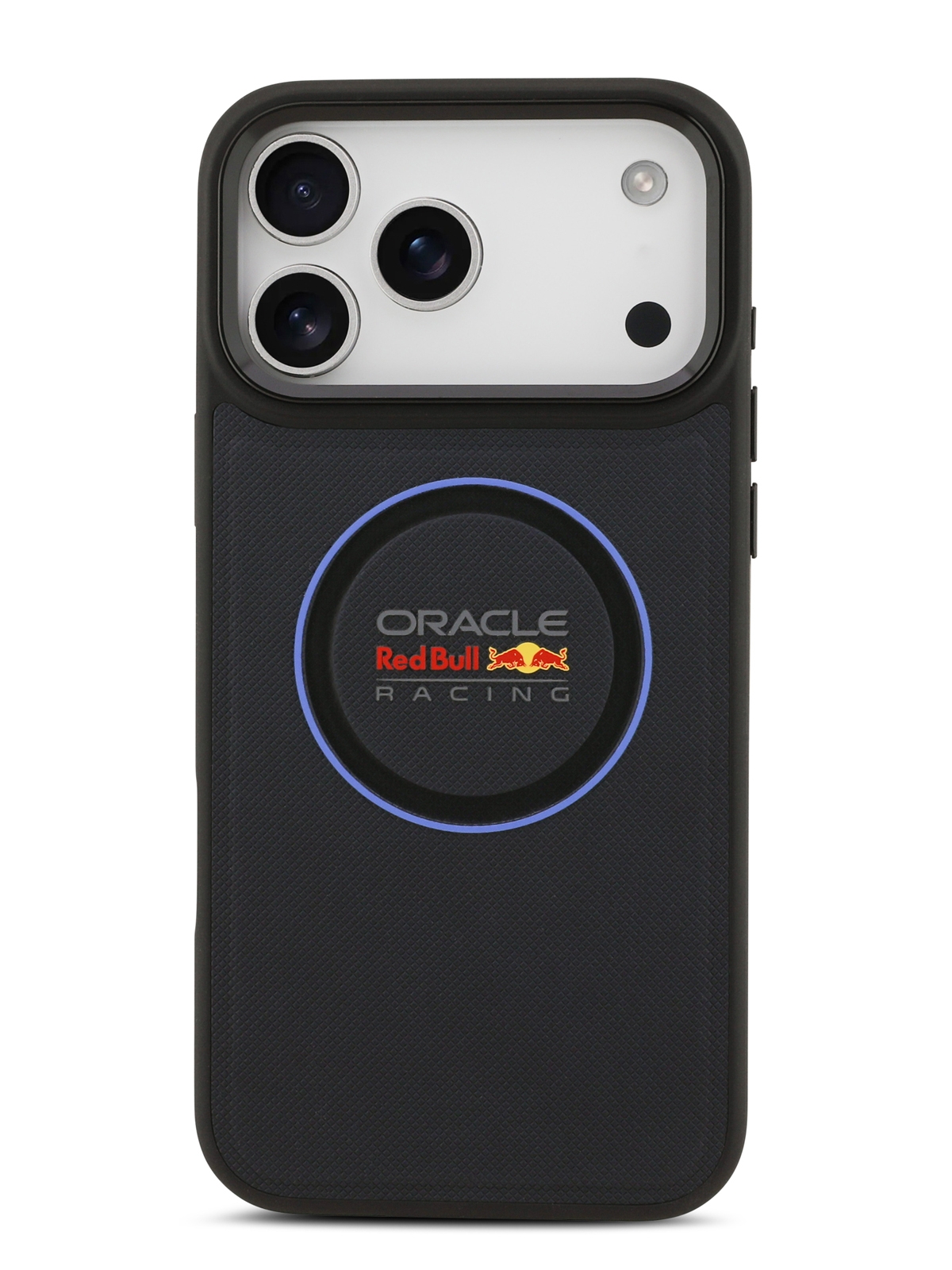 Чехол Red Bull для iPhone 17 Pro Max PU Meshed with Ring and Metal camera Hard Navy/Blue (MagSafe)
