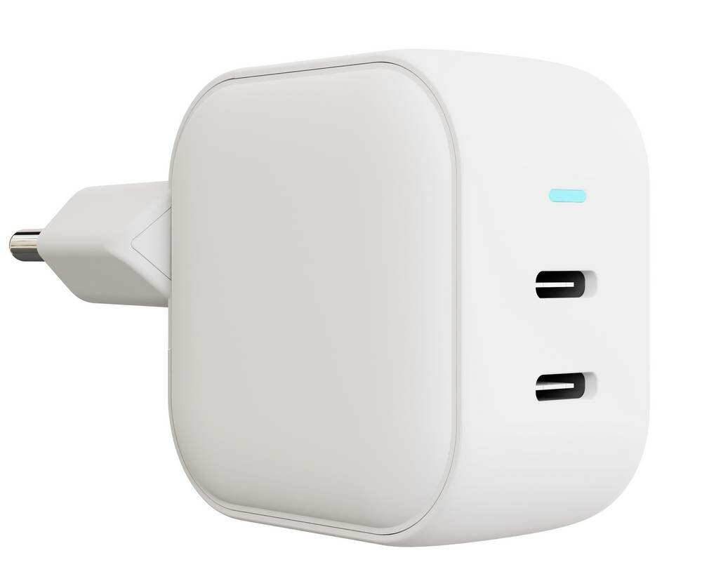Сетевое зарядное устройство «vlp» G-Charge G-Charge 45W USB-C+USB-С, PD, QC, белый
