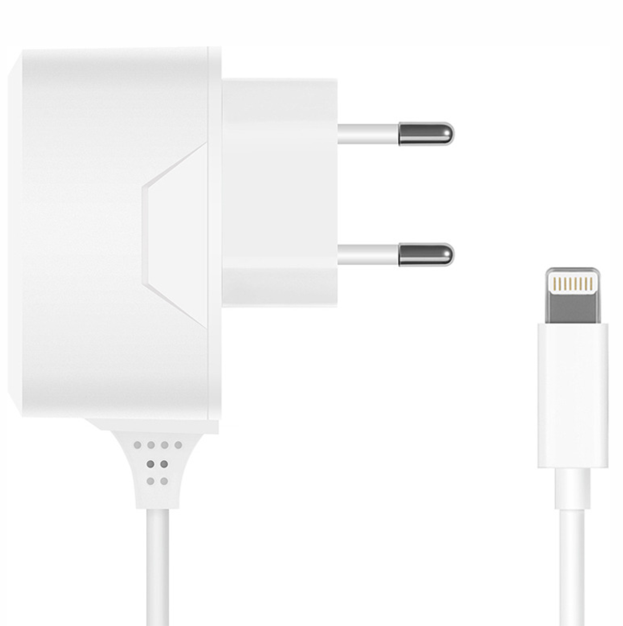 Сетевое Зарядное Устройство Prime Line 8-pin для Apple, 2.1A, белый