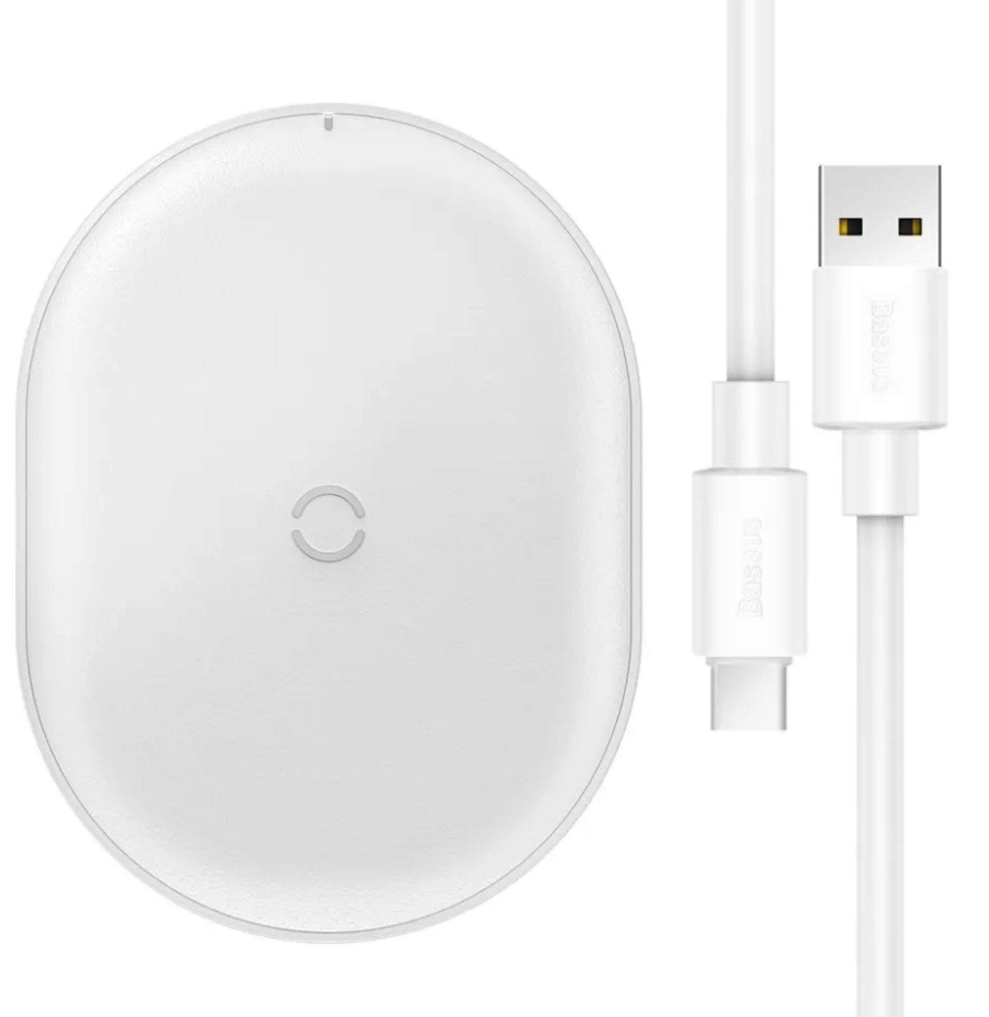 Беспроводное зарядное устройство Baseus Cobble, 15W, белый