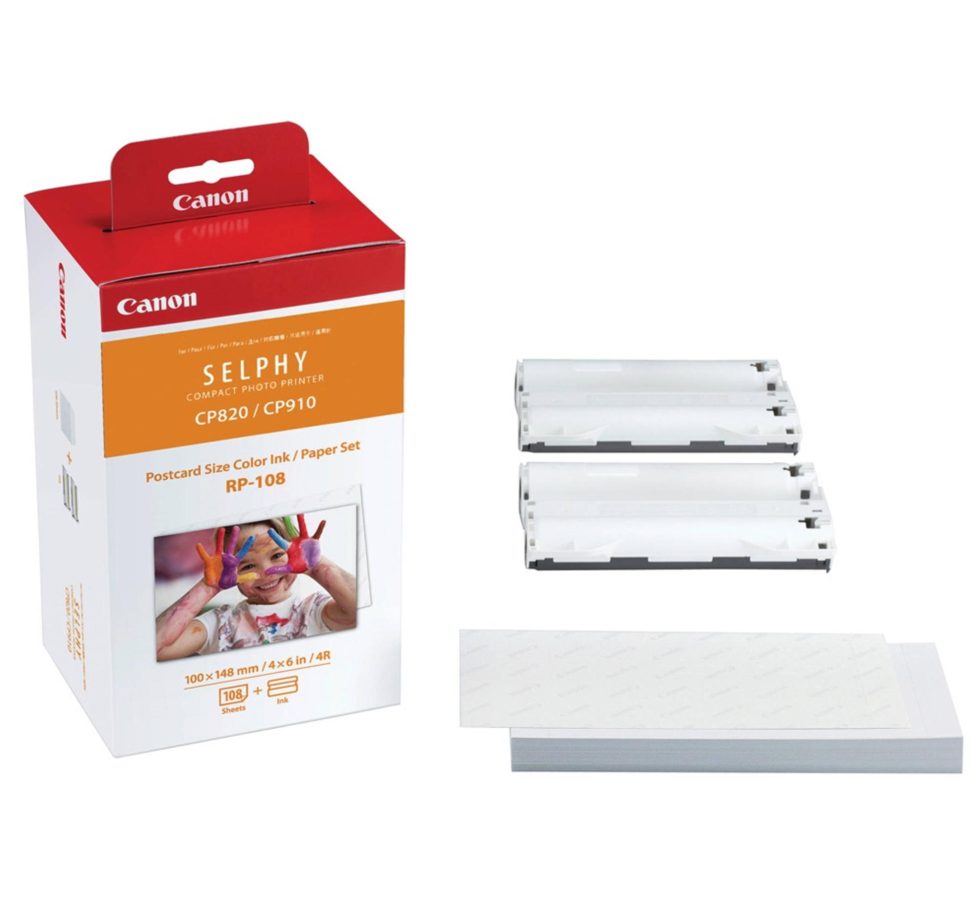 108 листов бумаги формата 10х15 + два сменных картриджа для фото принтеров Canon SELPHY 108 листов бумаги формата 10х15 + два сменных картриджа для фото принтеров Canon SELPHY