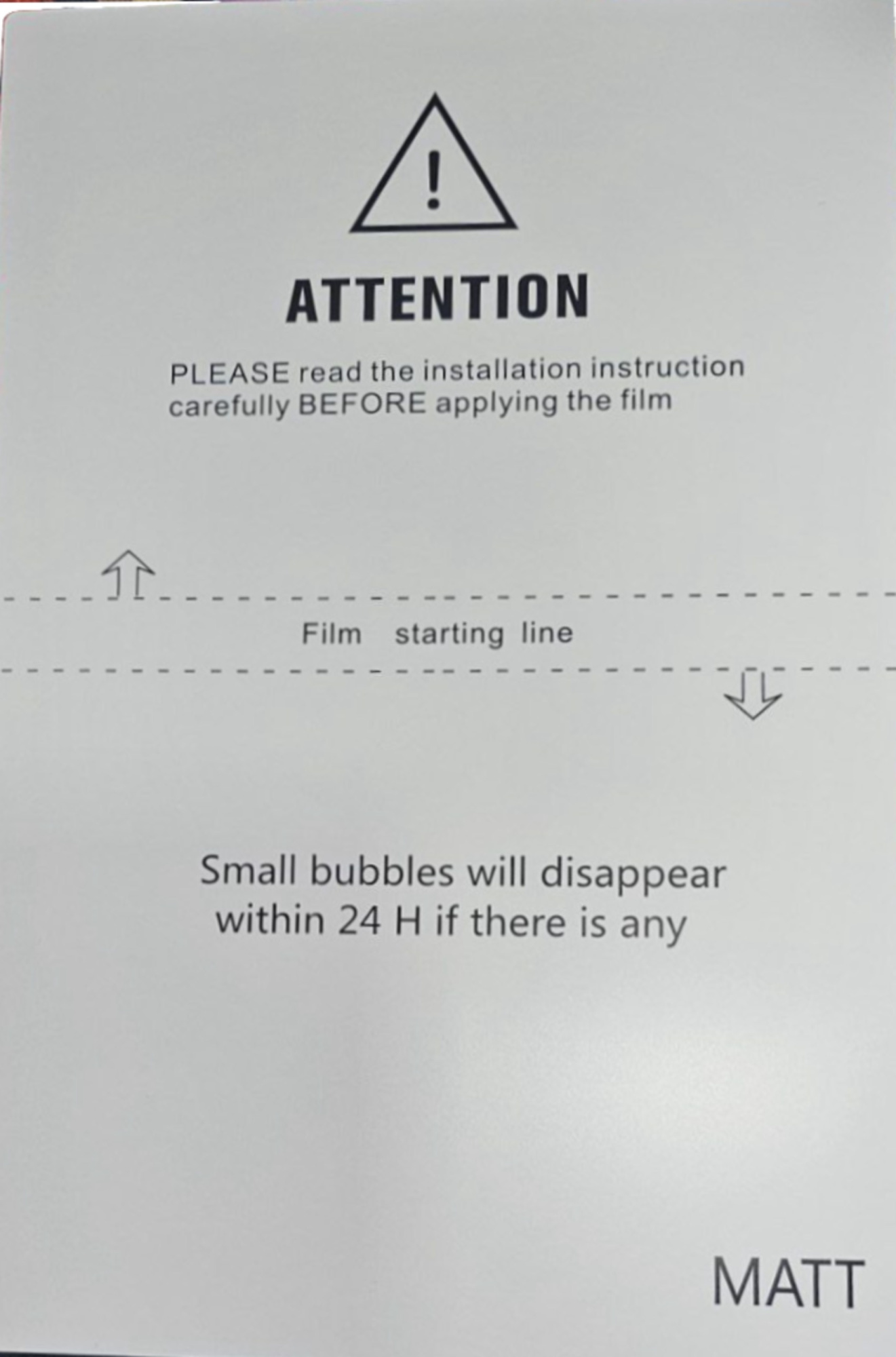 Защитная пленка TPU Film of Membrane Cutter Matt