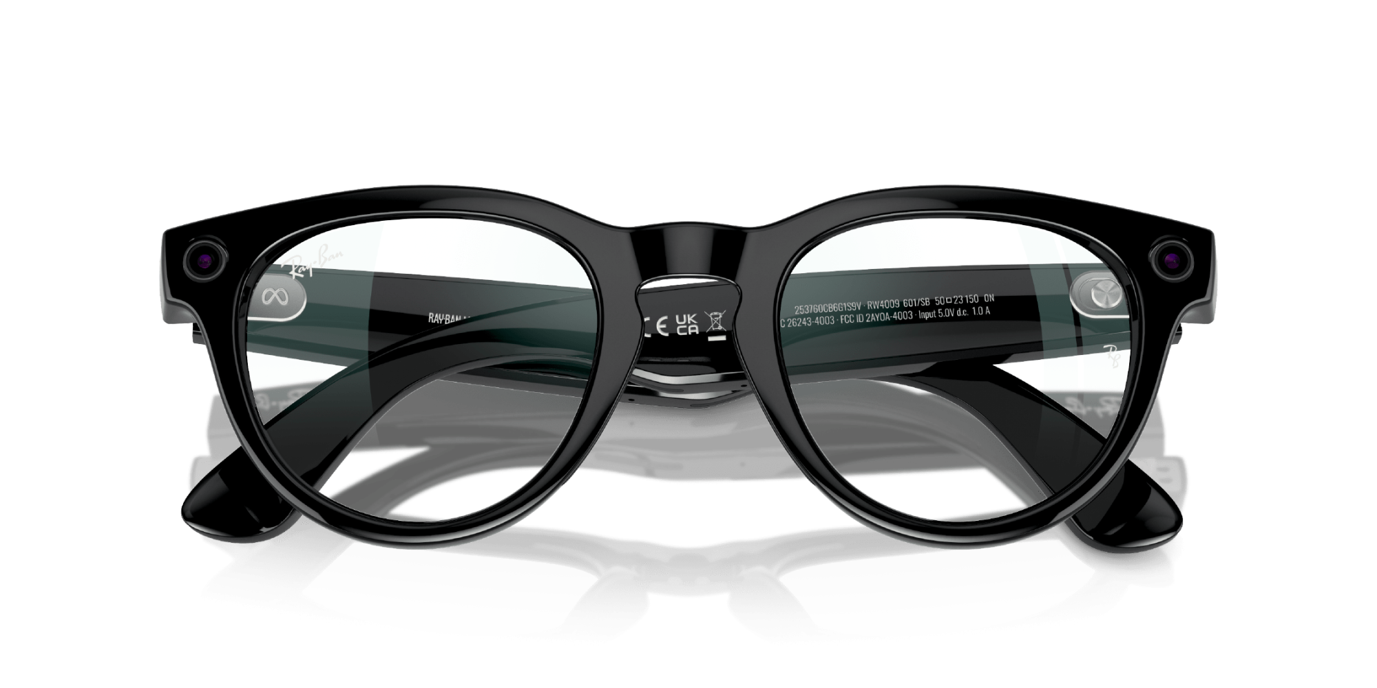 Умные очки RayBan Meta Headliner RW4009 Shiny Black/Clear to Sapphire Transitions